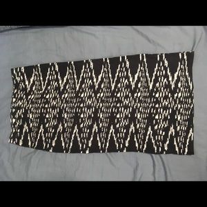 Long snake print skirt